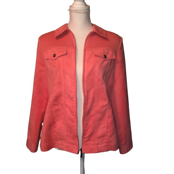 Allison Daley Jacket Womens 8 Used Zip Front - Picture 3 of 14